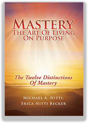 A book cover with the title of " mastery : the art of living on purpose ".